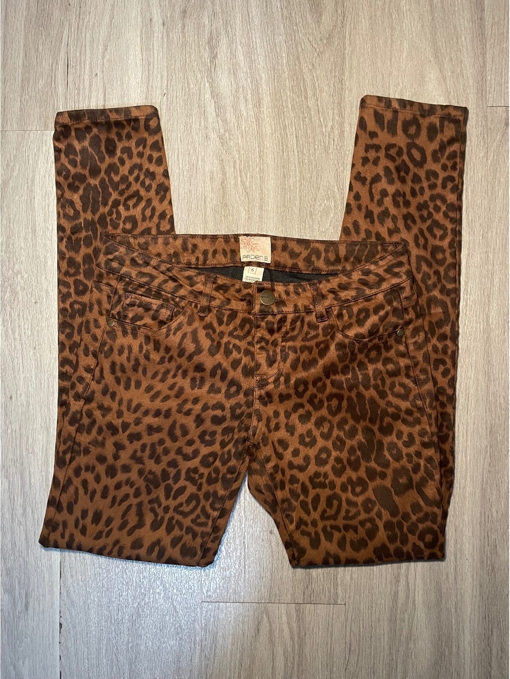 Vintage Arden Leopard Print Skinny Pants Size 6